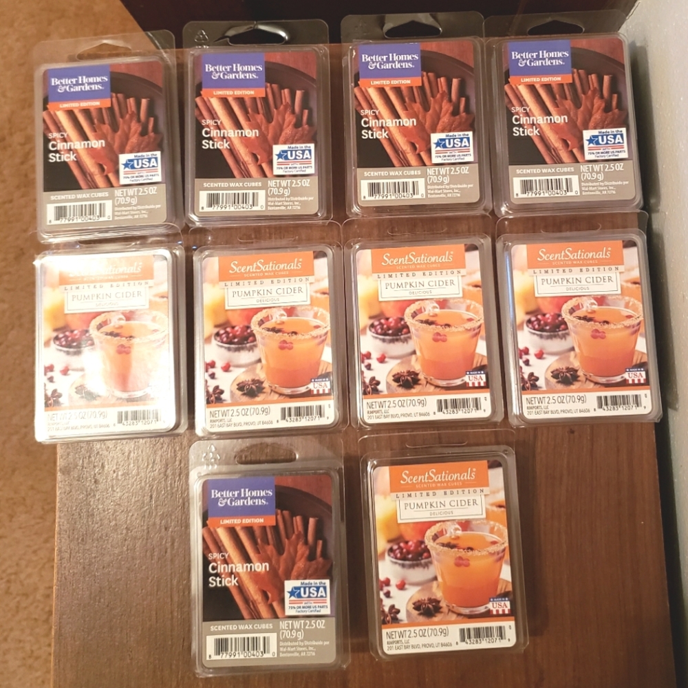 ScentSationals Wax Cubes Lot of 10 2.5oz